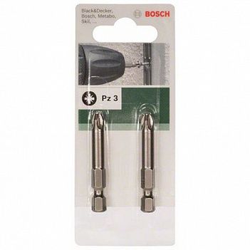 Біта Pozidriv Bosch 1/4" PZ3 2шт (2609255930)