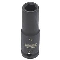 Головка торцевая 6-гранная ударная удлиненная DeWalt Impact 1/2" 13 мм (DT7547)