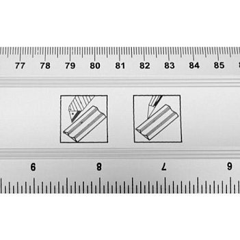 Лінійка алюмінієва VOREL 1000 мм (19755)