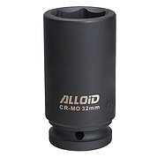 Головка торцевая 6-гранная ударная удлиненная Alloid Cr-Mo 3/4" 32 мм (GUG-71132)