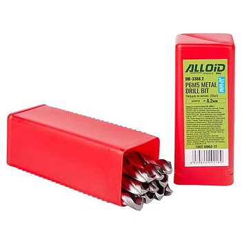 Сверло по металлу Alloid Р6М5 8,2 мм 1 шт. (DB-3388.2)