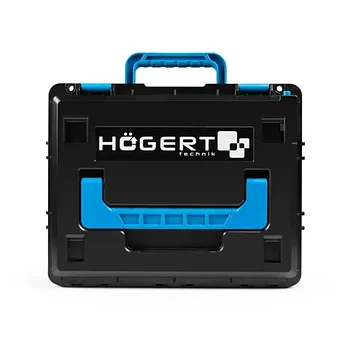 Угловая шлифмашина аккумуляторная Hoegert + аккумулятор 2 шт. + зарядное устройство 1 шт. (HT2E282-B24AG)