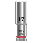 Головка торцевая 6-гранная удлиненная WERA 8790 HMC Deep Cr-V 1/2" 17 мм (05004557001)