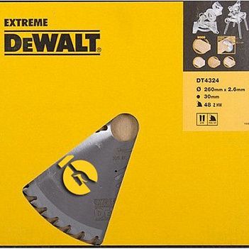 Диск пиляльний по дереву DeWalt Extreme 260х30х2,6 мм (DT4324)