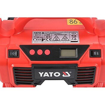 Компрессор автомобильный аккумуляторный Yato (YT-23248) - без аккумулятора и зарядного устройства