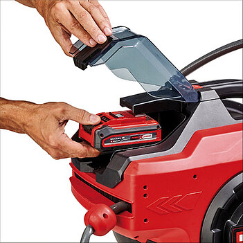 Котушка акумуляторна Einhell GE-HR 18/30 Li - Solo 30+1,5 м (4173770) - без акумулятора та зарядного пристрою