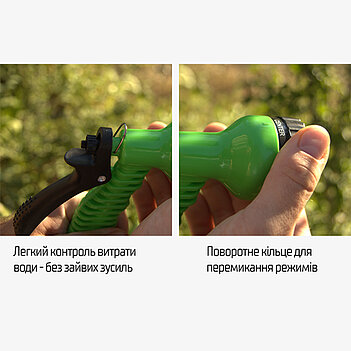 Шланг поливочный Alloid Garden Hose 15 м с распылителем (WH-7515)