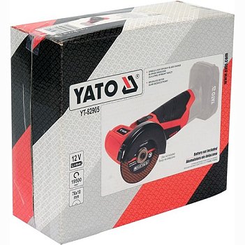 Кутова шліфмашина акумуляторна Yato (YT-82905) - без акумулятора та зарядного пристрою