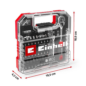 Набор инструмента Einhell L-CASE 1/4" 37 ед. (109022)