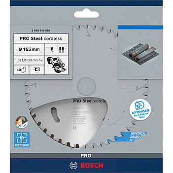 Диск пиляльний по сталі Bosch PRO Steel 165x1,2х20 мм (2608846858)