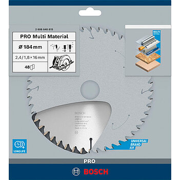 Диск пиляльний універсальний Bosch Multi Material 184x1,8х16 мм (2608640815)