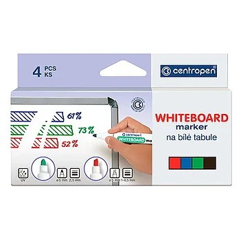 Маркер столярный Centropen Board 8559 4 шт. разноцветные (204058)