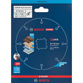 Круг відрізний по дереву Bosch EXPERT Carbide Multi Wheel X-LOCK 115x1,0х22,23 мм (2608902374)
