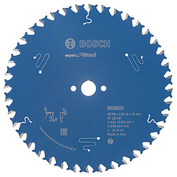 Диск пиляльний по дереву Bosch Expert for Wood 184x16х1,6 мм (2608644036)