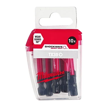 Біта ударна Torx Milwaukee Shockwave Impact Duty 1/4" TX30 10 шт. (4932471574)