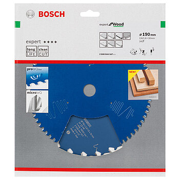 Диск пиляльний по дереву Bosch Expert for Wood 190х1,6x30 мм (2608644047)