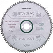 Диск пиляльний універсальний Metabo Multi Cut 210x30х1,8 (628078000