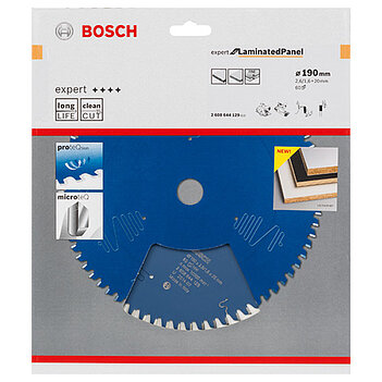 Диск пильный по паркету (ламинированные панели) Bosch Expert for Laminated Panel 190x20х1,6мм (2608644129)