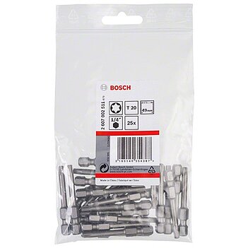 Бита Torx Bosch Extra Hard 1/4" T20 25 шт. (2607002511)