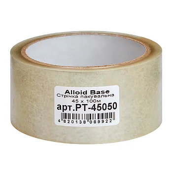 Скотч прозорий Alloid Base 45мм х 100м 1шт. (PT-45050)