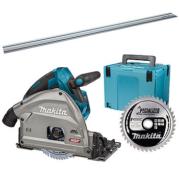 Пила дисковая аккумуляторная Makita XGT + диск пильный + шина направляющая (SET-SP001GZ03-0725) - без аккумулятора и зарядного устройства Пила дисковая аккумуляторная Makita XGT + диск пильный + шина направляющая (SET-SP001GZ03-0725) - без аккумулятора и зарядного устройства