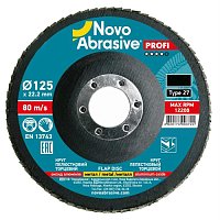 Круг пелюстковий шліфувальний NOVOABRASIVE Profi 125мм х Р60 (NP2760125)