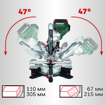 Пила торцовочная Metabo Набір KGS 305 M (691215000)