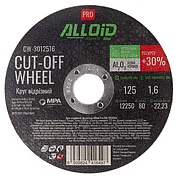 Круг відрізний по металу Alloid Pro 41 14А 125x1,6x22,23 мм (CW-3012516)