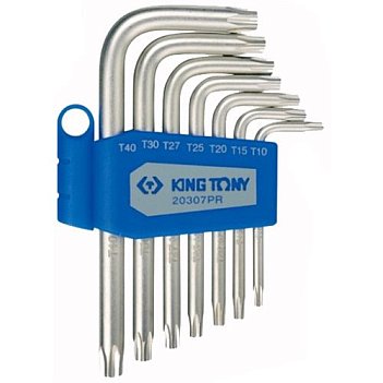 Набір ключів Torx Г-подібних King Tony 7 шт (20307PR)
