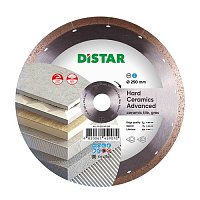Диск алмазний суцільний Distar 1A1R Hard ceramics Advanced 250x1,5x25,4мм 1шт (11120349019)