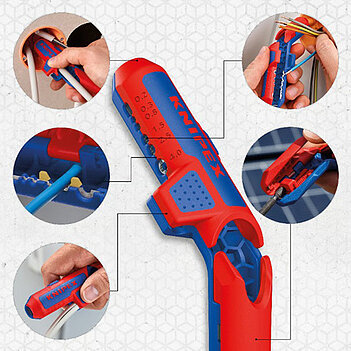 Инструмент для снятия изоляции KNIPEX ErgoStrip 135 мм (16 95 03 SB)