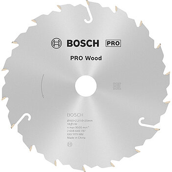 Диск пильный по дереву Bosch PRO Wood 165x30 мм (2608640789)
