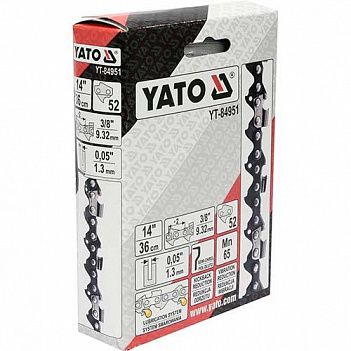 Ланцюг для пили Yato 14", 3/8", 1,3 мм, 52DL (YT-84951)