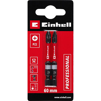 Біта ударна Pozidriv Einhell S2 1/4" PZ2 2 шт. (132140)