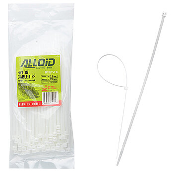 Хомут нейлоновый Alloid 3,6 х 150 мм 100 шт. (PC-36150 W)
