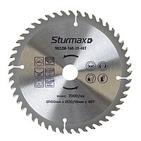 Диск пиляльний по дереву Sturmax 160x20/16 мм (9022M-160-20-48T)