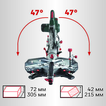 Пила торцовочная Metabo KGSV 72 XACT SYM (612216000)