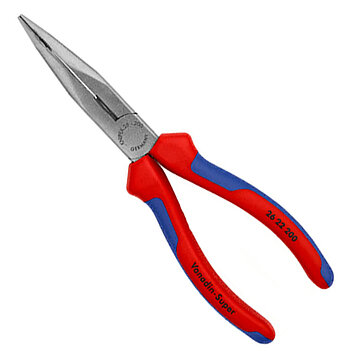 Длинногубцы изогнутые KNIPEX 200 мм (26 22 200)