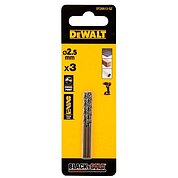 Сверло по металлу DeWalt EXTREME Black & Gold 2,5x57мм 3 шт (DT20513)