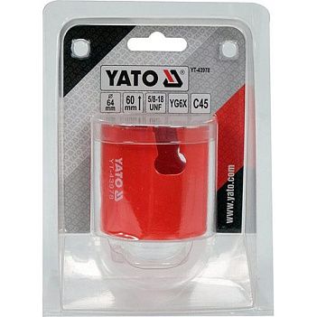 Коронка по керамике и силикату Yato 64 мм (YT-43978)