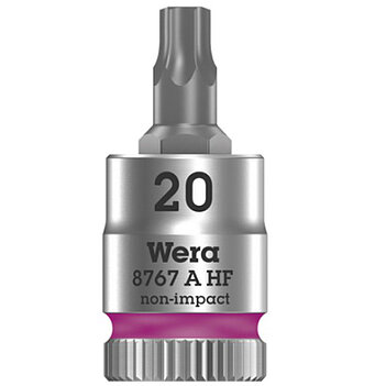Головка торцева з бітою Torx WERA Zyklop 8767 A HF Cr-V 1/4" TX20 з фіксувальною функцією (05003364001)