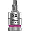 Головка торцевая с битой Torx WERA Zyklop 8767 A HF Cr-V 1/4" TX20 с фиксирующей функцией (05003364001)
