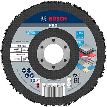 Круг зачисний по металу BOSCH Best for Metal 125x6,0х22,23 мм (2608607633) Круг зачисний по металу BOSCH Best for Metal 125x6,0х22,23 мм (2608607633)