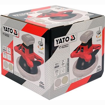 Шлифмашина полировальная аккумуляторная Yato (YT-82922) - без аккумулятора и зарядного устройства