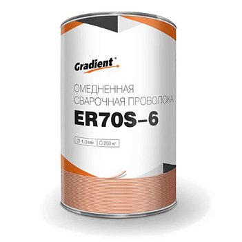 Дріт зварювальний обміднений Gradient ER70S-6 Drum Pack 1,0 мм 250,0 кг (GWC1025)