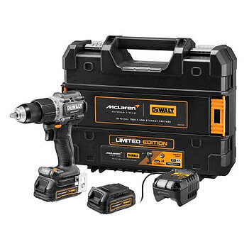 Аккумуляторная ударная дрель-шуруповерт DeWalt McLaren F1 TEAM LIMITED EDITION (DCD85ME2GT) Аккумуляторная ударная дрель-шуруповерт DeWalt McLaren F1 TEAM LIMITED EDITION (DCD85ME2GT)