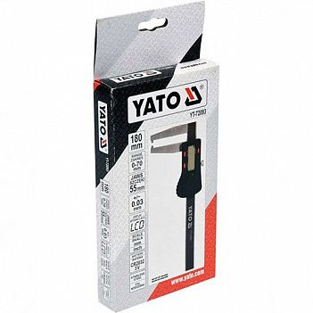 Штангенциркуль электронный для тормозных дисков Yato 180мм (YT-72093)