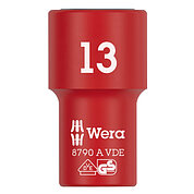 Головка торцевая 6-гранная диэлектрическая WERA 8790 A VDE 1/4" 13 мм (05005939001)