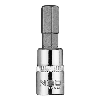 Головка торцевая с битой Hex Neo Tools Cr-V 1/4" 7 мм (10-314)