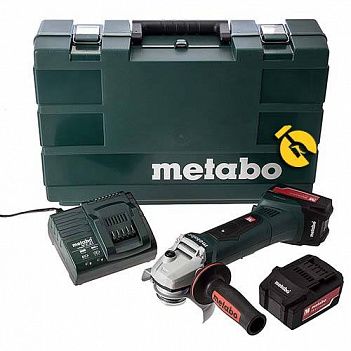 Угловая шлифмашина аккумуляторная Metabo W 18 LTX 125 QUICK (602174610)